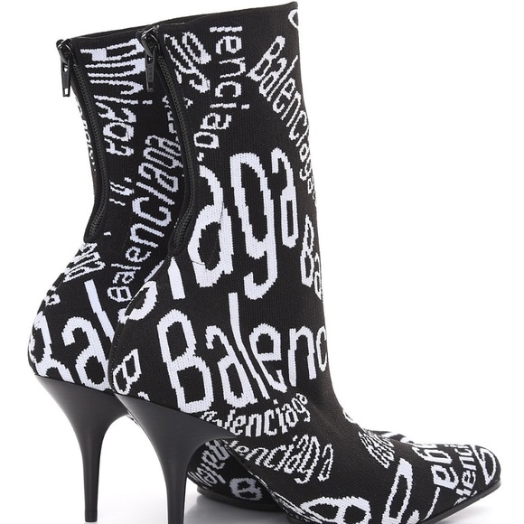 Like New worn once with box!!! Authentic Balenciaga Knit Jacquard Bootie!!! - Picture 3 of 7